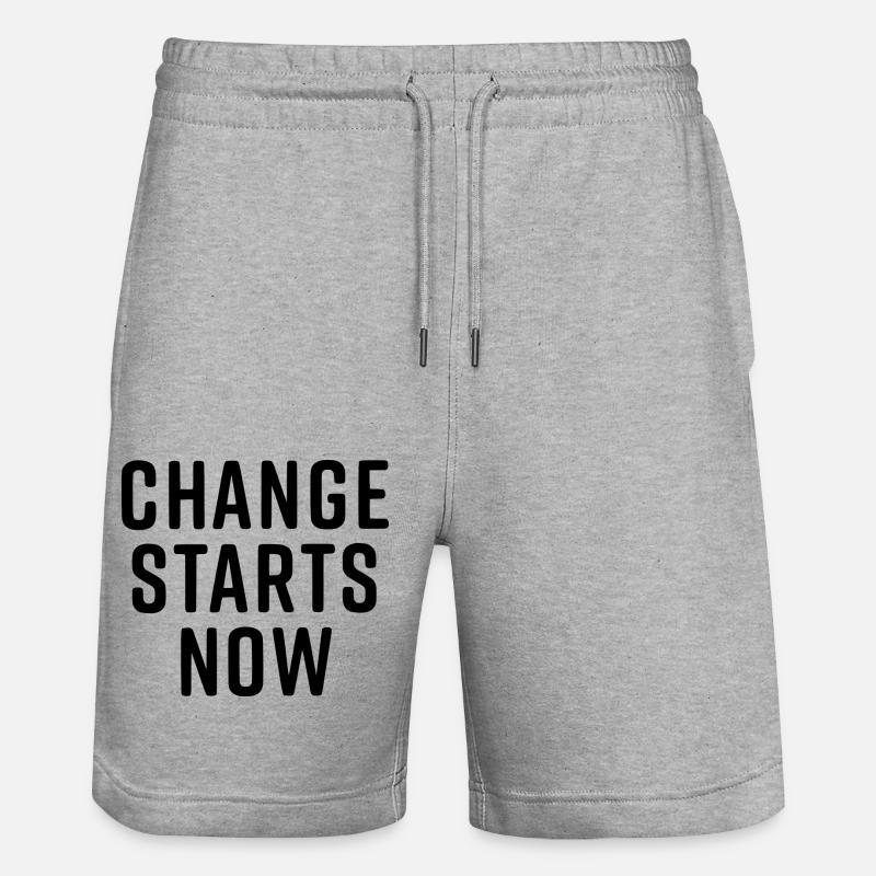 change starts now - Short de jogging bio TRAINER Stanley/Stella unisexe - gris chiné