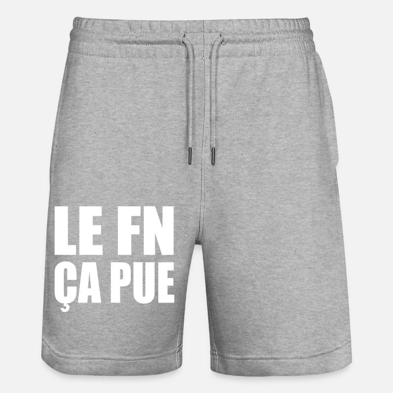 le fn ça pue - Short de jogging bio TRAINER Stanley/Stella unisexe - gris chiné