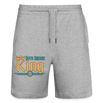 Data Science King - Stanley/Stella Unisex Bio Joggingshorts Trainer  - Grau meliert - Vorne - Nik (191cm) & Marisol (170cm)