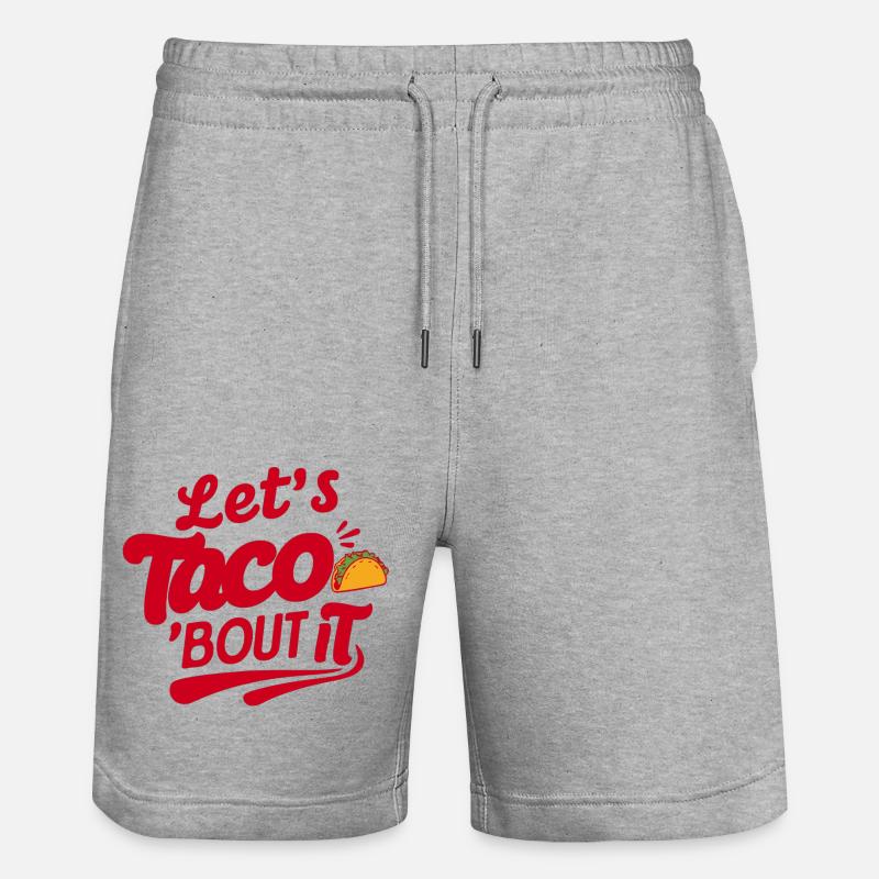 Jeu de mots tacos - Short de jogging bio TRAINER Stanley/Stella unisexe - gris chiné