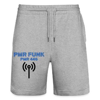 PMR FUNK Operator - Stanley/Stella Unisex Bio Joggingshorts Trainer  - Grau meliert - Vorne - Nik (191cm) & Marisol (170cm)