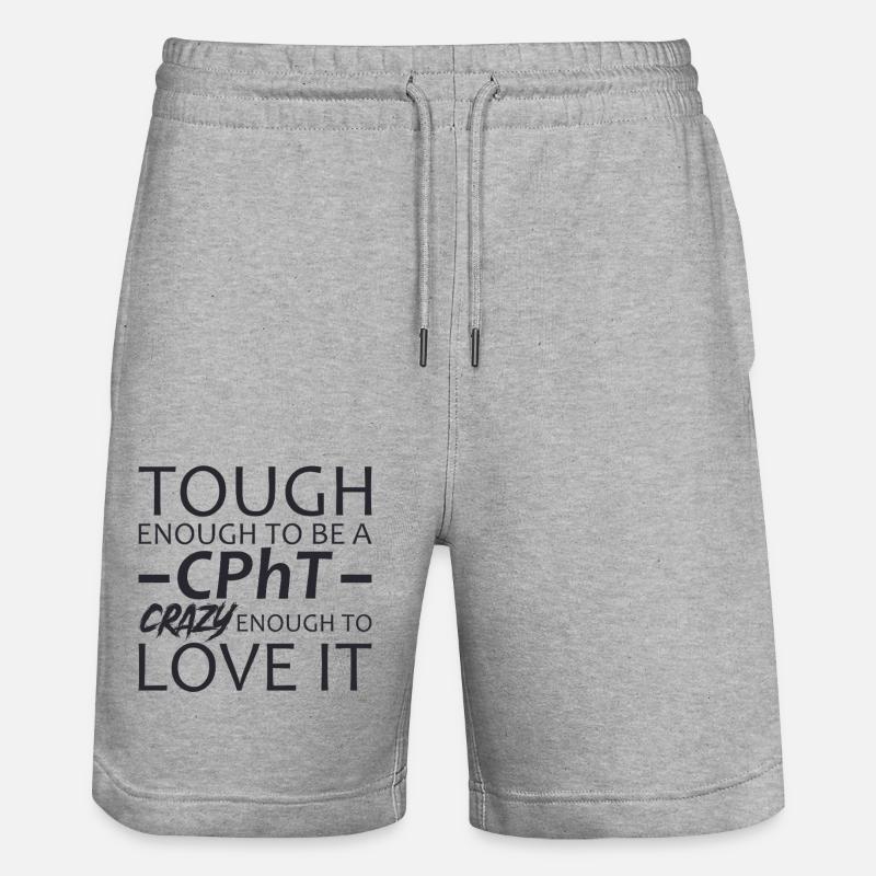 CPhT Pharmacie Folle - Short de jogging bio TRAINER Stanley/Stella unisexe - gris chiné