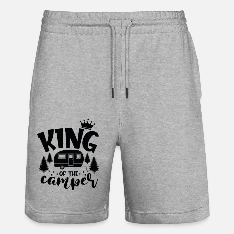 Le roi du camping-car - Short de jogging bio TRAINER Stanley/Stella unisexe - gris chiné