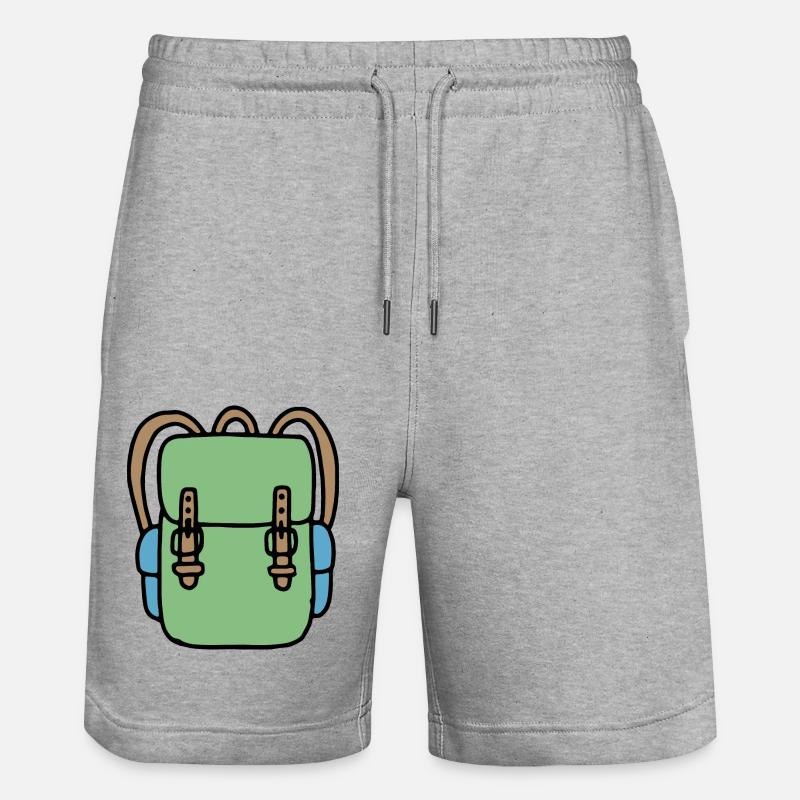 Sac à dos en vert - Short de jogging bio TRAINER Stanley/Stella unisexe - gris chiné