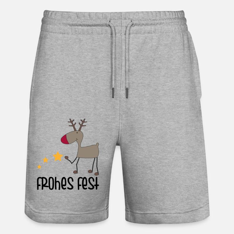 Noël - Short de jogging bio TRAINER Stanley/Stella unisexe - gris chiné