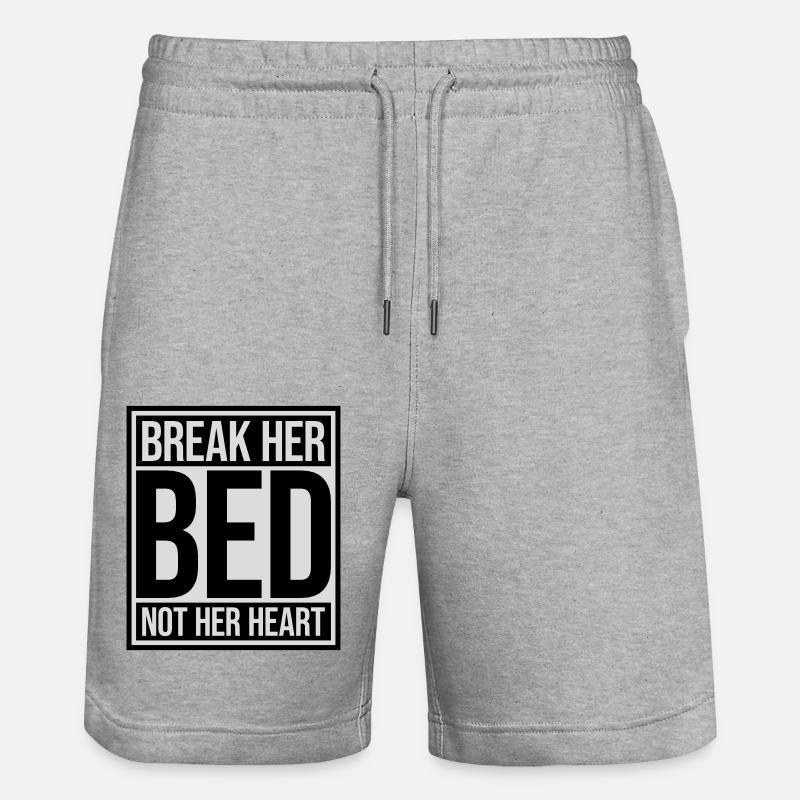 Briser sa citation de lit - Short de jogging bio TRAINER Stanley/Stella unisexe - gris chiné