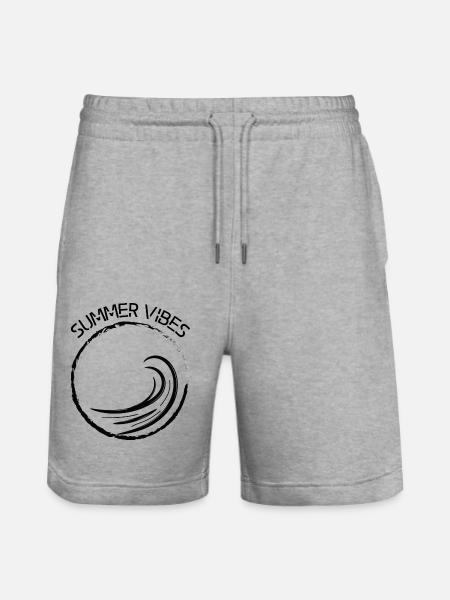 Summer Vibes - Stanley/Stella Unisex Bio Joggingshorts Trainer  - Grau meliert