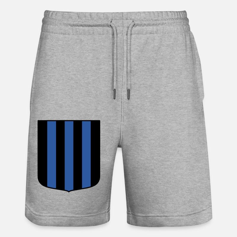 Bleu-noir - Short de jogging bio TRAINER Stanley/Stella unisexe - gris chiné