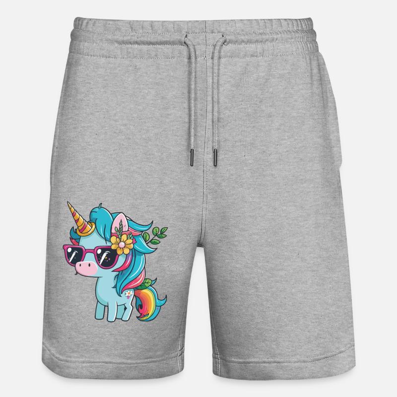 Licorne - Short de jogging bio TRAINER Stanley/Stella unisexe - gris chiné