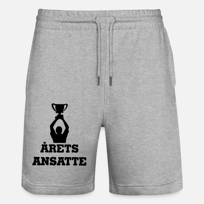 employé de l'année - Short de jogging bio TRAINER Stanley/Stella unisexe - gris chiné