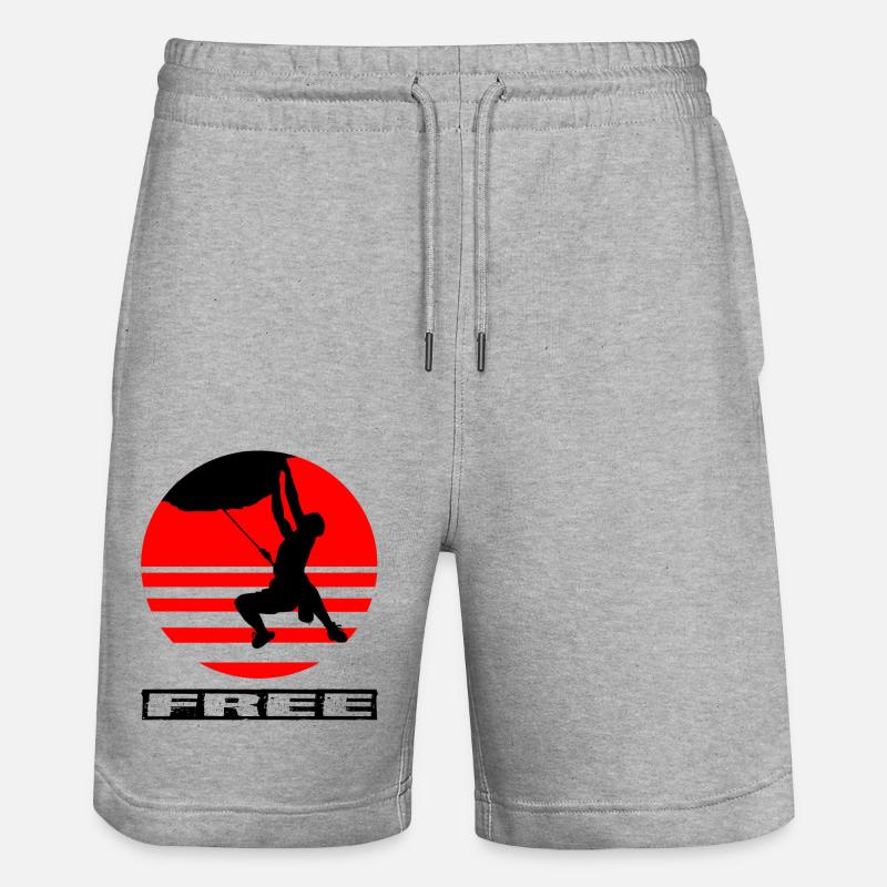 Escalade - Short de jogging bio TRAINER Stanley/Stella unisexe - gris chiné