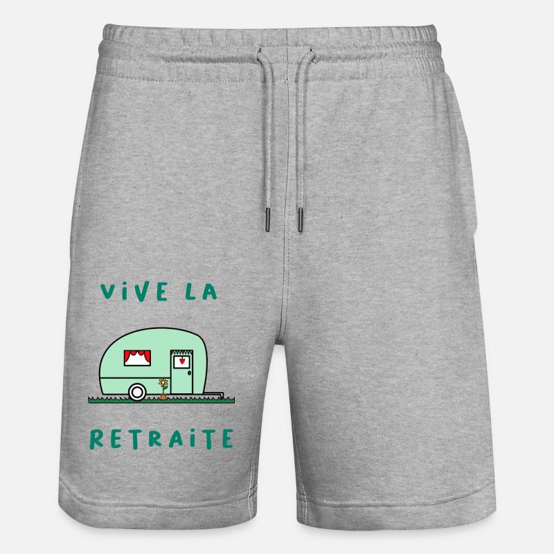 RETRAITE. RETRAITE. RETRAITEE. RETRAITE - Short de jogging bio TRAINER Stanley/Stella unisexe - gris chiné