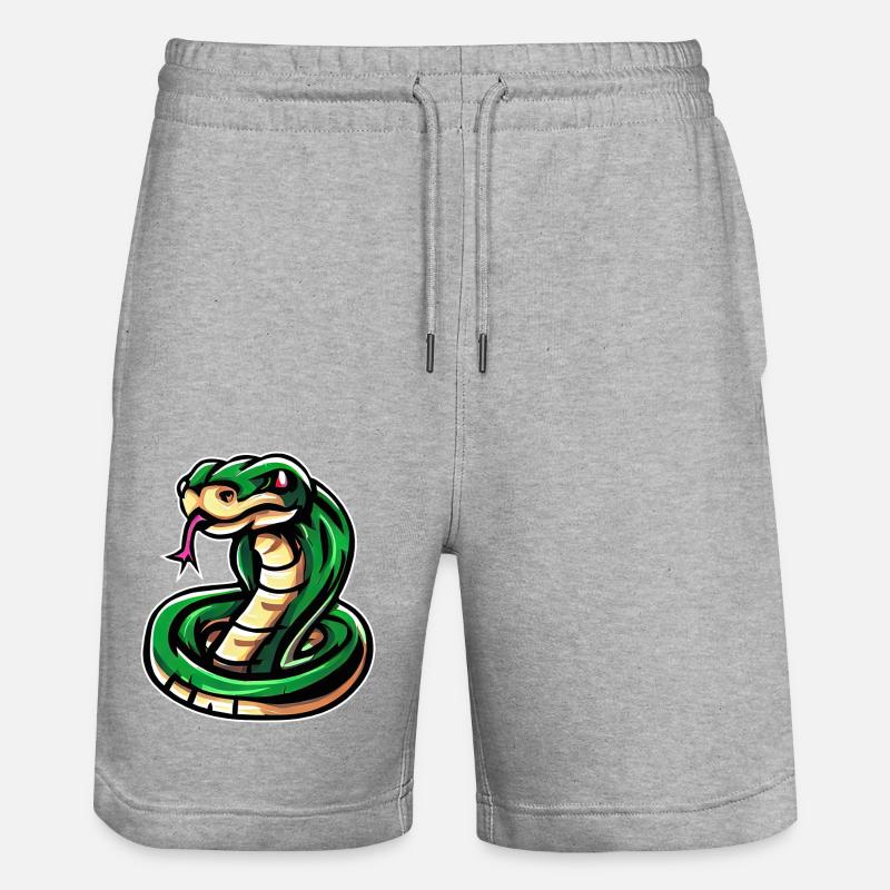 Serpent4 - Short de jogging bio TRAINER Stanley/Stella unisexe - gris chiné