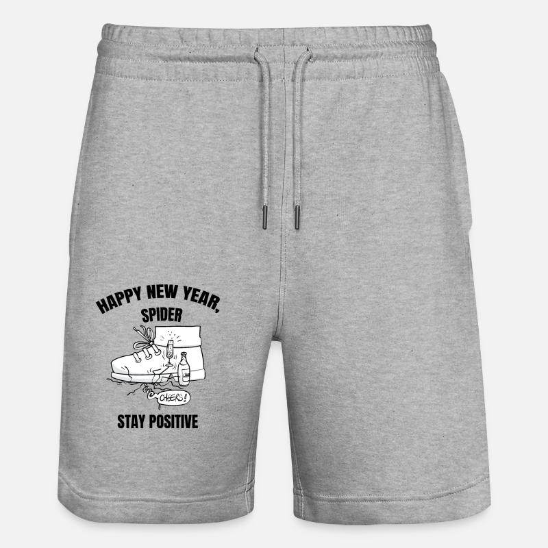 Beth the Spider - Cheers! - Stanley/Stella Trainer Unisex Organic Jogging Shorts - heather grey