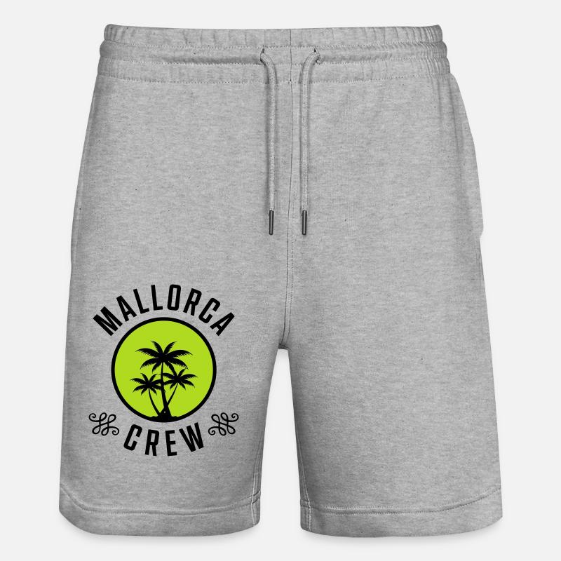 Équipage de Majorque - Short de jogging bio TRAINER Stanley/Stella unisexe - gris chiné