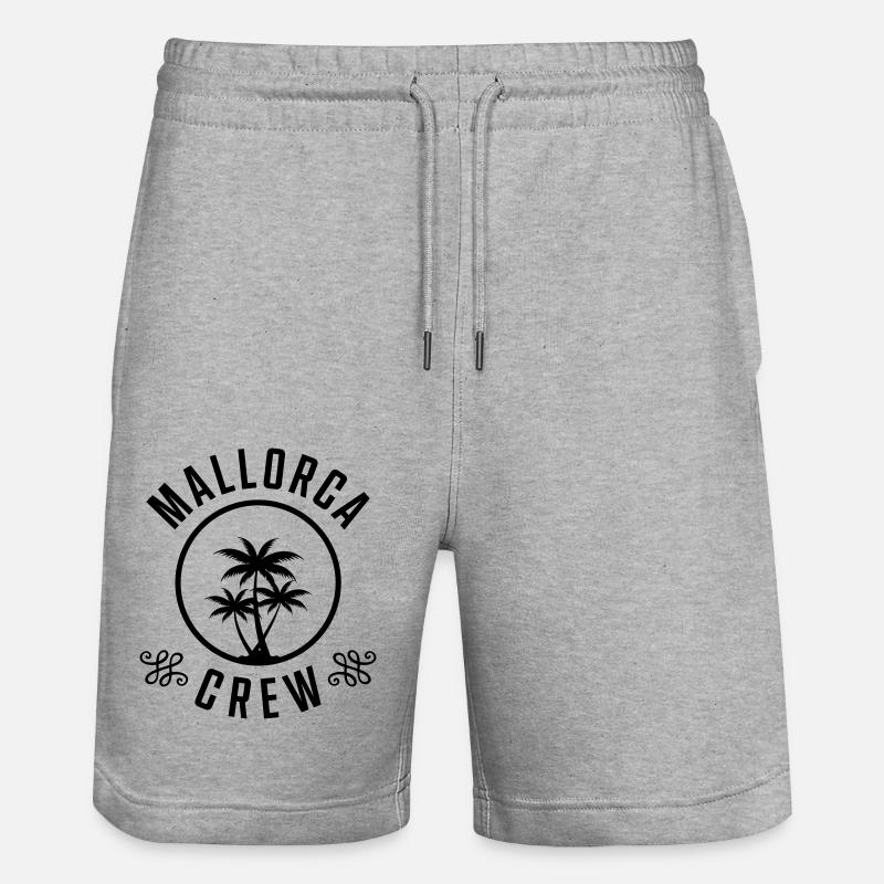 Équipage de Majorque - Short de jogging bio TRAINER Stanley/Stella unisexe - gris chiné