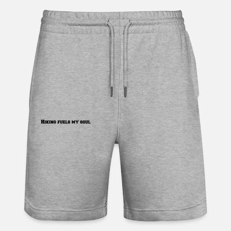 La randonnée nourrit mon âme - Short de jogging bio TRAINER Stanley/Stella unisexe - gris chiné