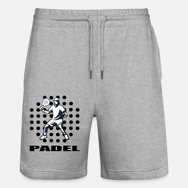 Padel - Stanley/Stella Unisex Bio Joggingshorts Trainer  - Grau meliert