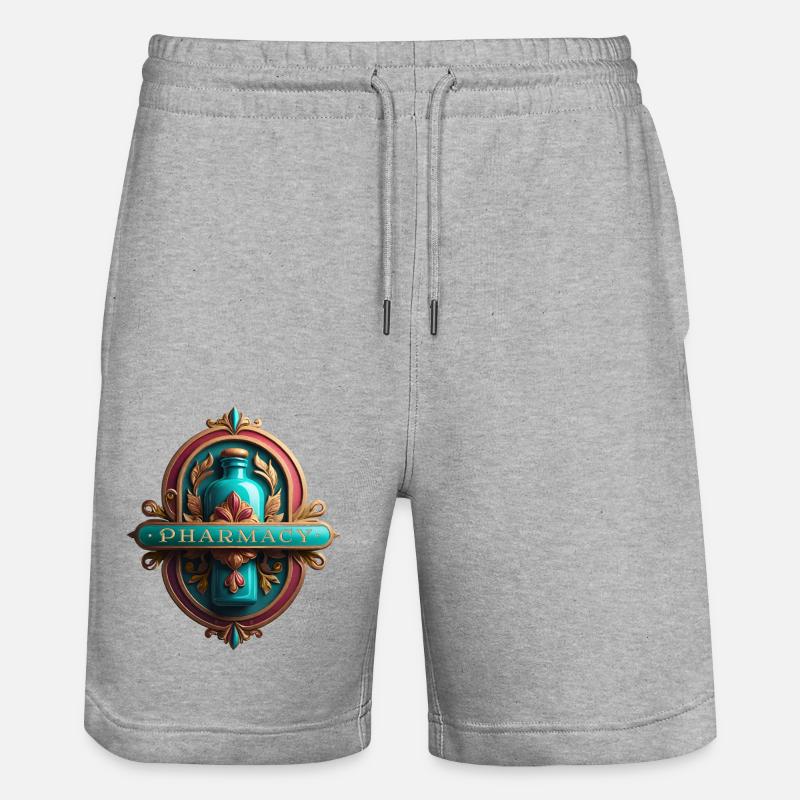 Ancienne pharmacie - Short de jogging bio TRAINER Stanley/Stella unisexe - gris chiné