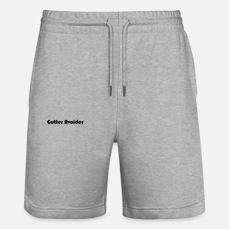 Bowling - Gutter Avoider - Stanley/Stella Unisex Bio Joggingshorts Trainer  - Grau meliert