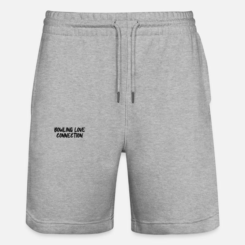 Bowling - Connexion amoureuse du bowling - Short de jogging bio TRAINER Stanley/Stella unisexe - gris chiné