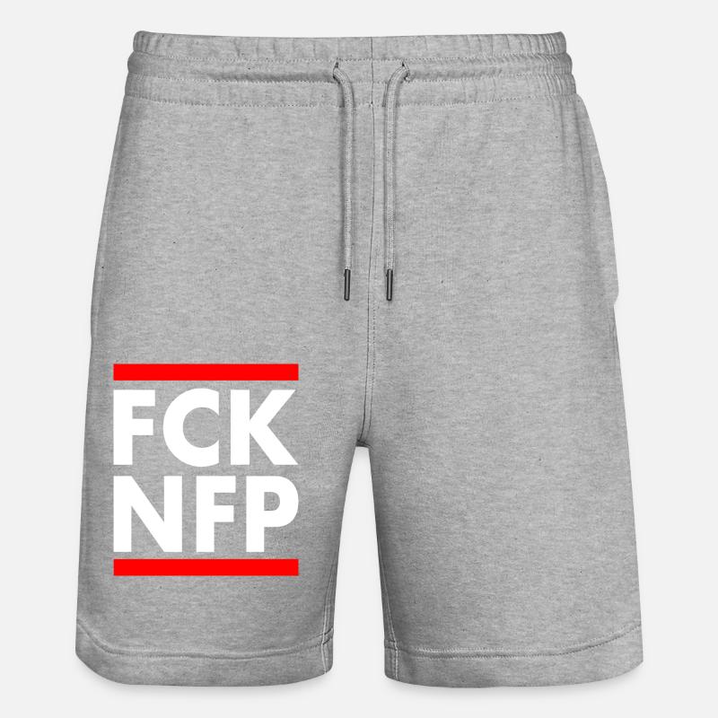Fck nfp - Short de jogging bio TRAINER Stanley/Stella unisexe - gris chiné