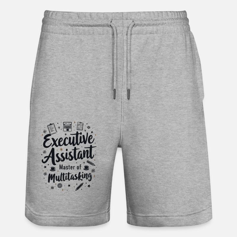 Assistent der Geschäftsführung Multitasking Expert - Stanley/Stella Unisex Bio Joggingshorts Trainer  - Grau meliert