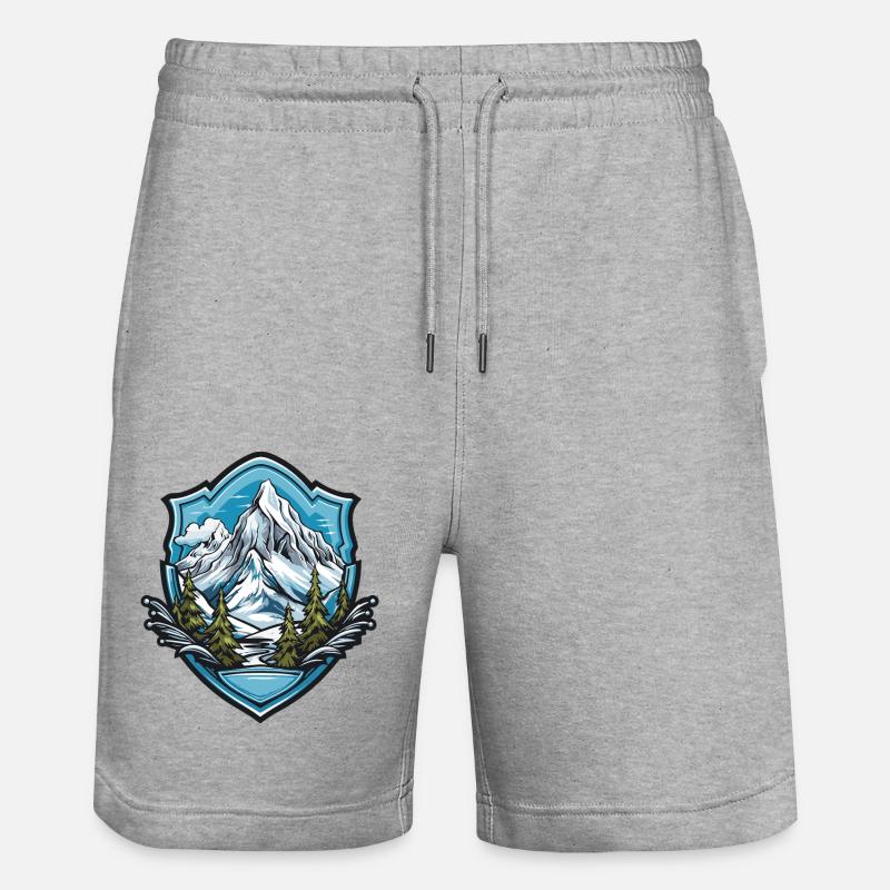 Monts de Berge - Short de jogging bio TRAINER Stanley/Stella unisexe - gris chiné