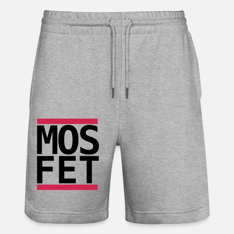 Mosfet Electronics Fans Run Design - Short de jogging bio TRAINER Stanley/Stella unisexe - gris chiné