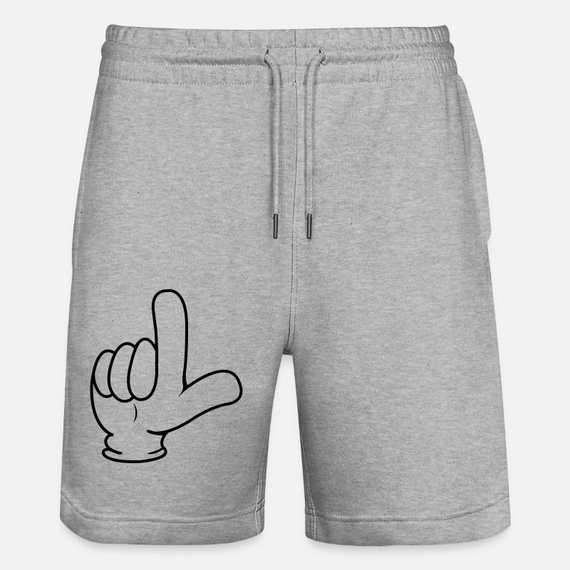 Index - Short de jogging bio TRAINER Stanley/Stella unisexe - gris chiné