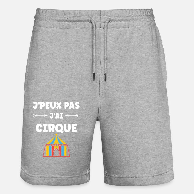 Humour cirque - Short de jogging bio TRAINER Stanley/Stella unisexe - gris chiné
