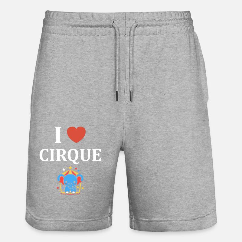 Humour cirque - Short de jogging bio TRAINER Stanley/Stella unisexe - gris chiné