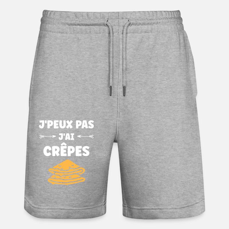 crêpe - Short de jogging bio TRAINER Stanley/Stella unisexe - gris chiné