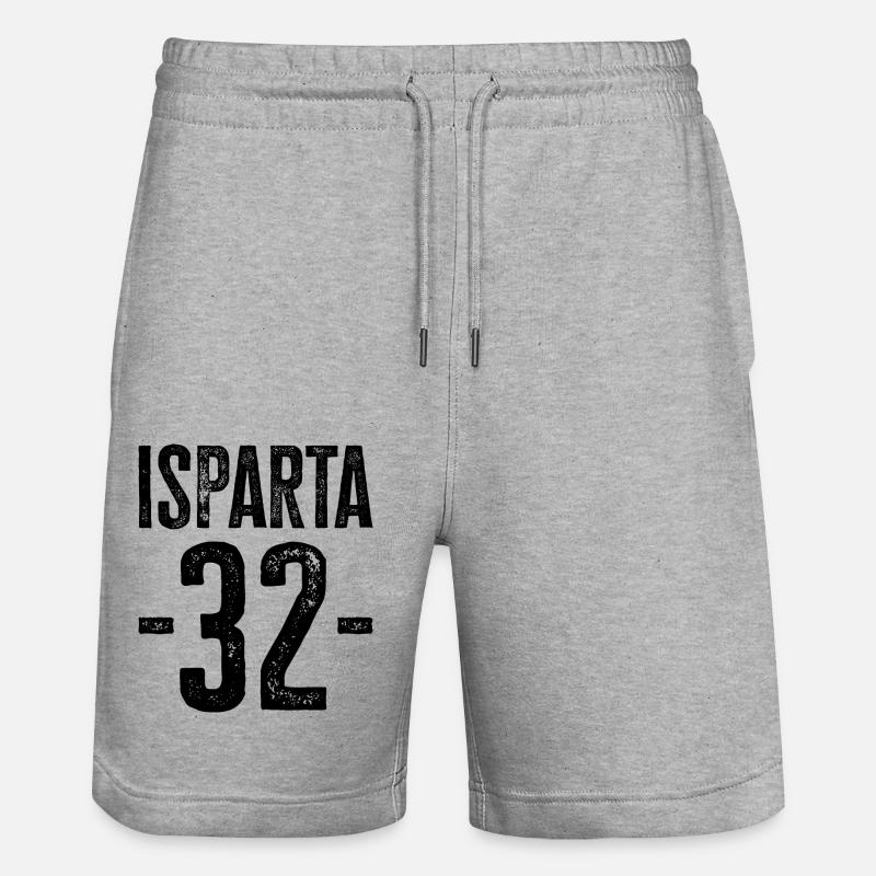 Fiers Turcs d’Isparta – Numéro 32 - Short de jogging bio TRAINER Stanley/Stella unisexe - gris chiné