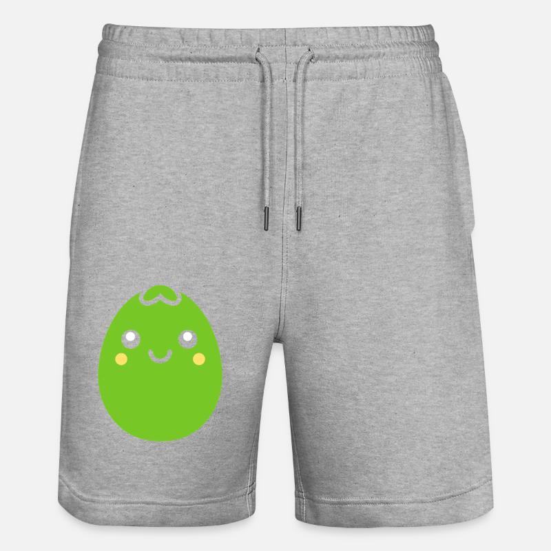 petit pois - Short de jogging bio TRAINER Stanley/Stella unisexe - gris chiné