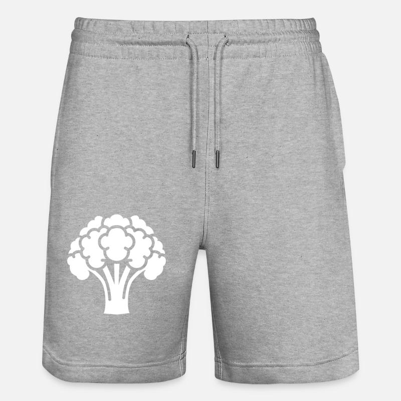 Blumenkohl - Stanley/Stella Unisex Bio Joggingshorts Trainer  - Grau meliert