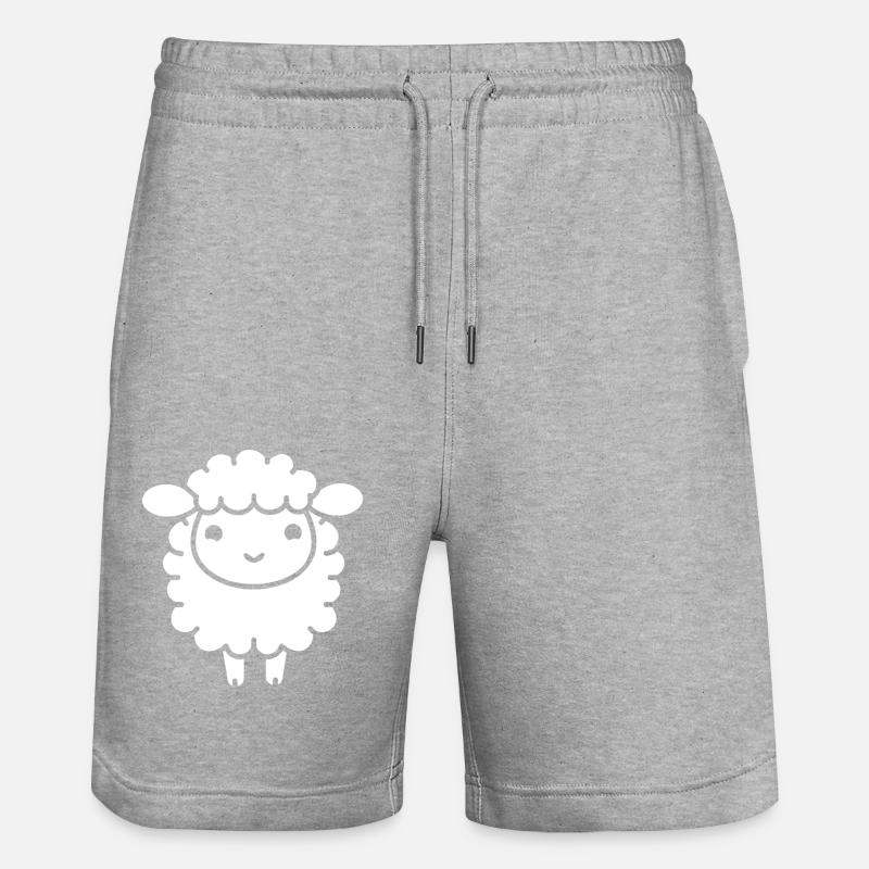 Agneau - Short de jogging bio TRAINER Stanley/Stella unisexe - gris chiné