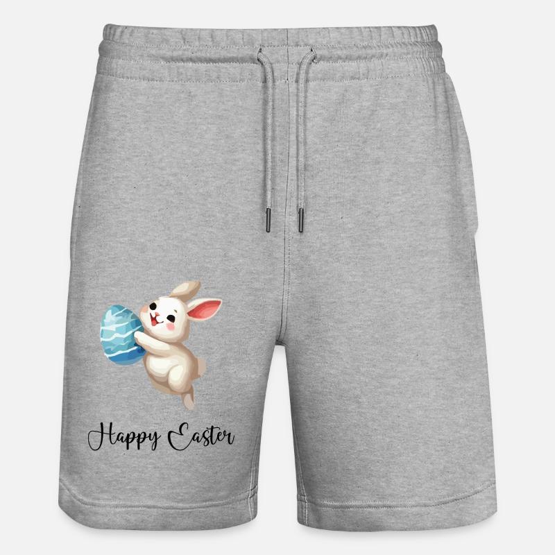 lapin lapin de pâques - Short de jogging bio TRAINER Stanley/Stella unisexe - gris chiné