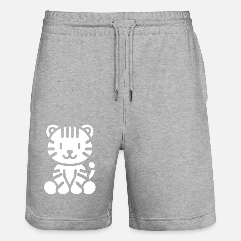 Tigre - Short de jogging bio TRAINER Stanley/Stella unisexe - gris chiné