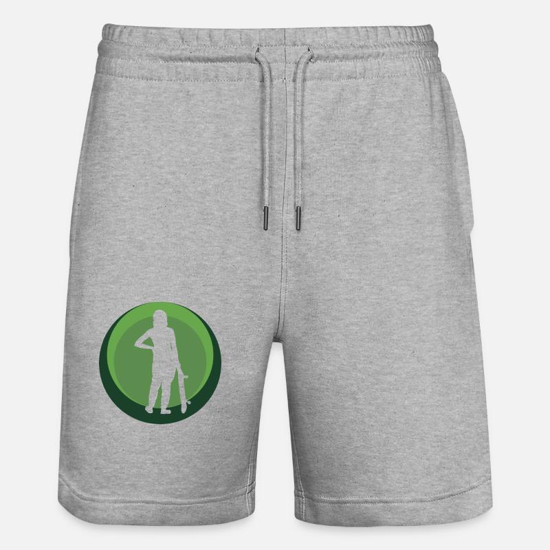 Skateboard Skater Skateboard - Short de jogging bio TRAINER Stanley/Stella unisexe - gris chiné