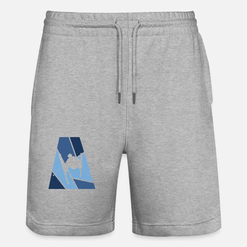 Freeski Ski - Short de jogging bio TRAINER Stanley/Stella unisexe - gris chiné