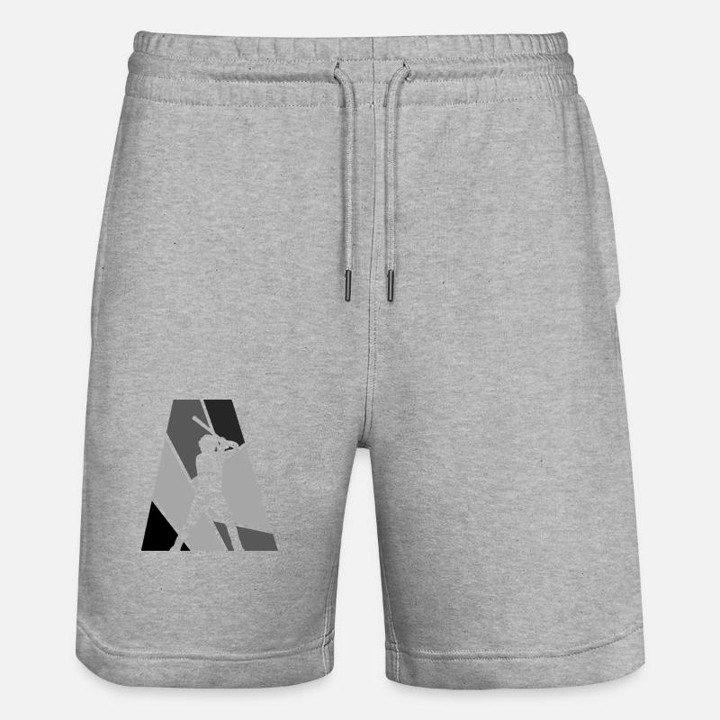 Fielding Batting Baseball - Short de jogging bio TRAINER Stanley/Stella unisexe - gris chiné
