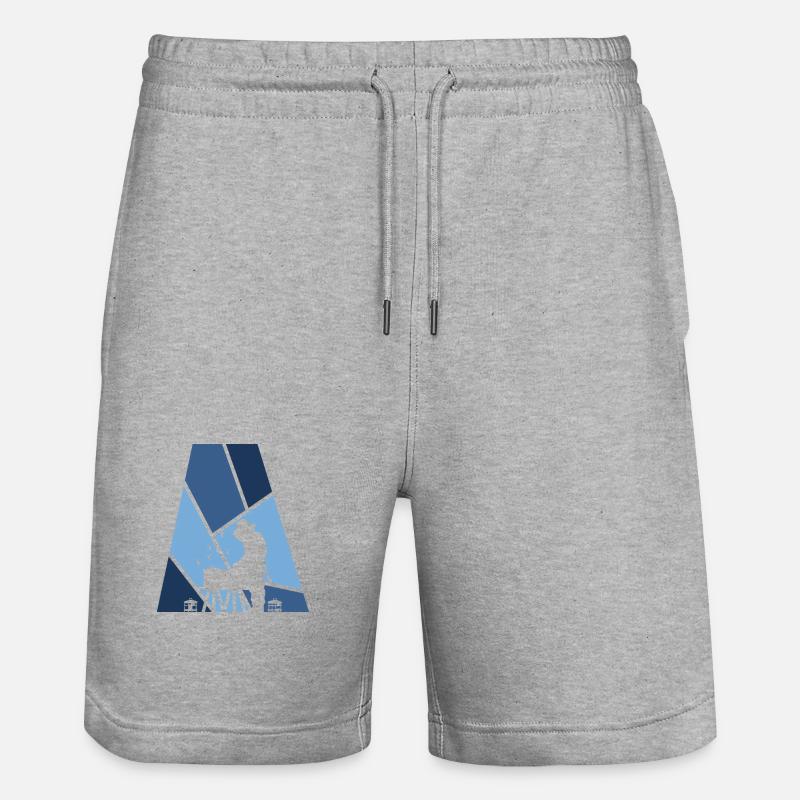 Imker Imker Nektar - Stanley/Stella Unisex Bio Joggingshorts Trainer  - Grau meliert