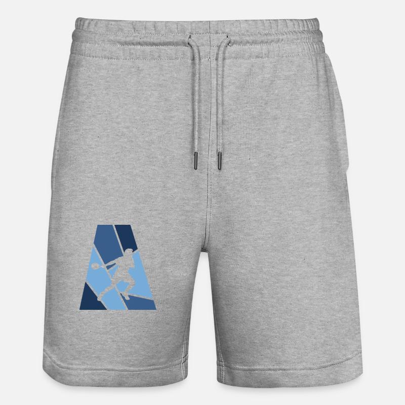 Squash Raquette de squash - Short de jogging bio TRAINER Stanley/Stella unisexe - gris chiné