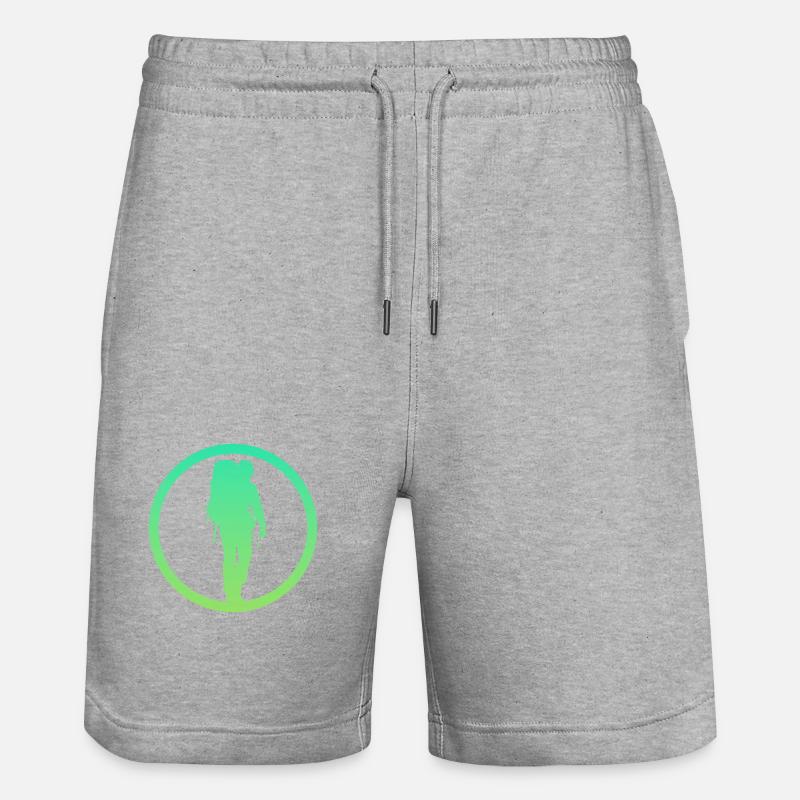 Backpacking Wanderung Backpacking - Stanley/Stella Unisex Bio Joggingshorts Trainer  - Grau meliert