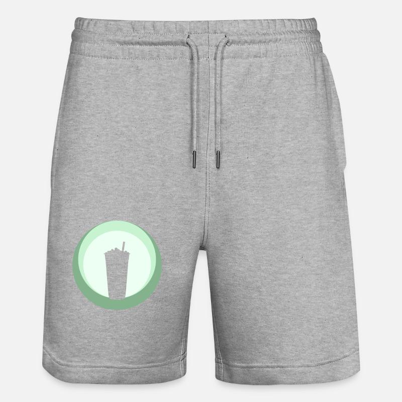 Boba Bubbletee Bubble - Stanley/Stella Unisex Bio Joggingshorts Trainer  - Grau meliert