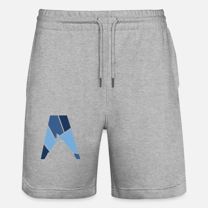 Escalade Mur d’escalade Sommet - Short de jogging bio TRAINER Stanley/Stella unisexe - gris chiné