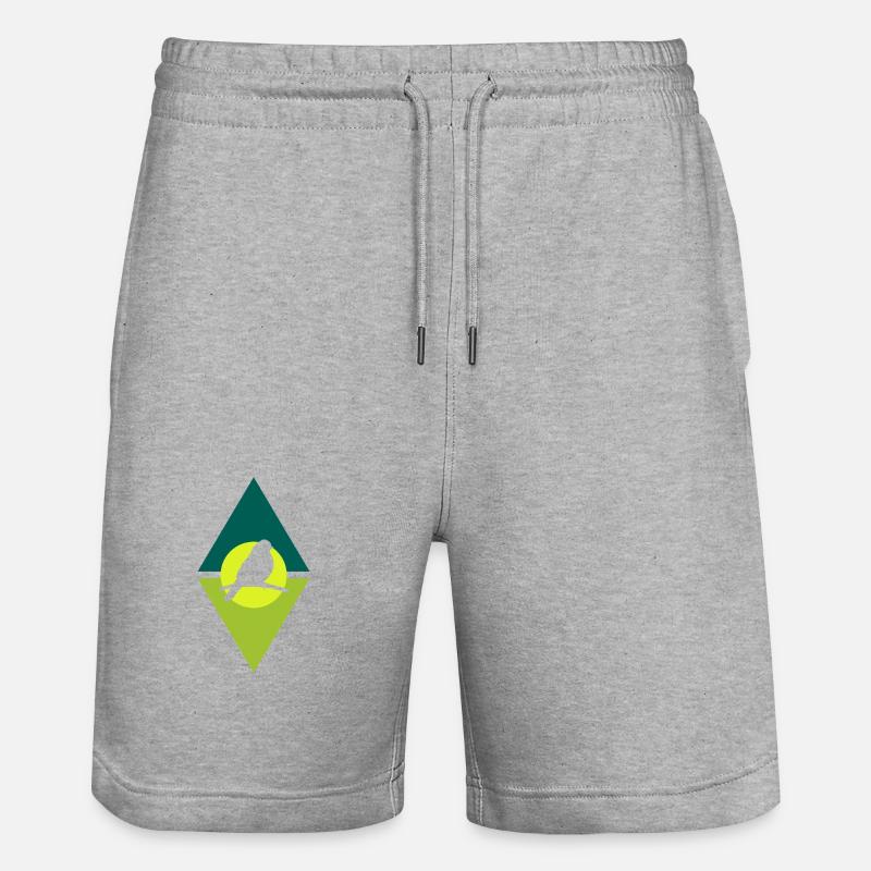Perruche, Oiseaux, Regarder, Animal - Short de jogging bio TRAINER Stanley/Stella unisexe - gris chiné