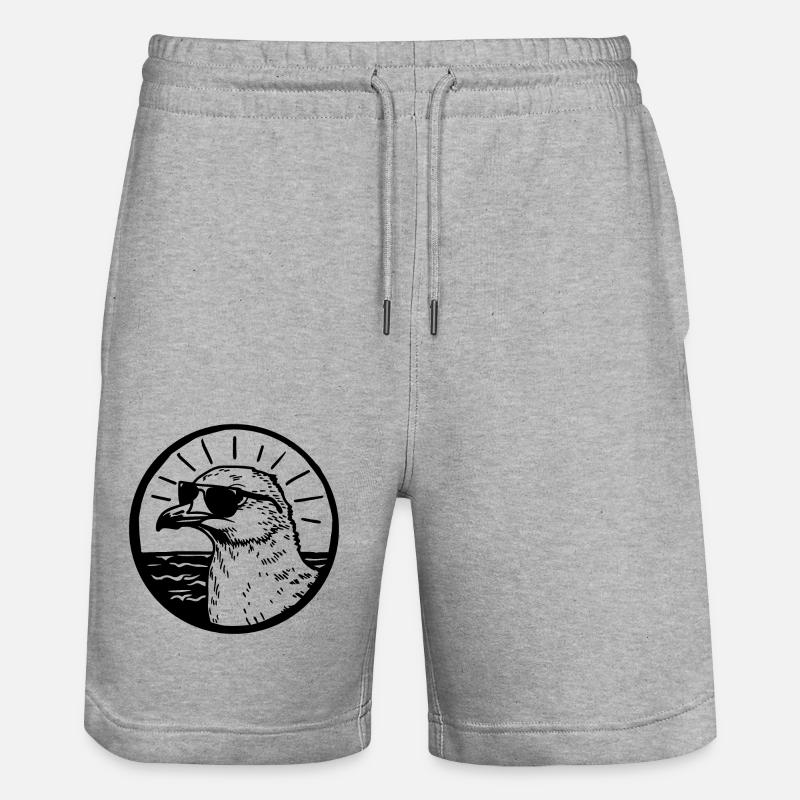Mouette - Short de jogging bio TRAINER Stanley/Stella unisexe - gris chiné