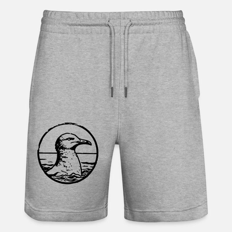 Mouette - Short de jogging bio TRAINER Stanley/Stella unisexe - gris chiné